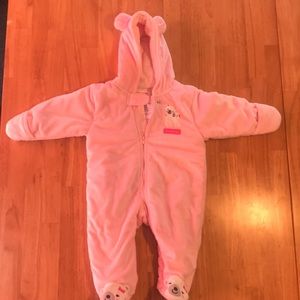 Carters baby cozy teddy bear jumpsuit